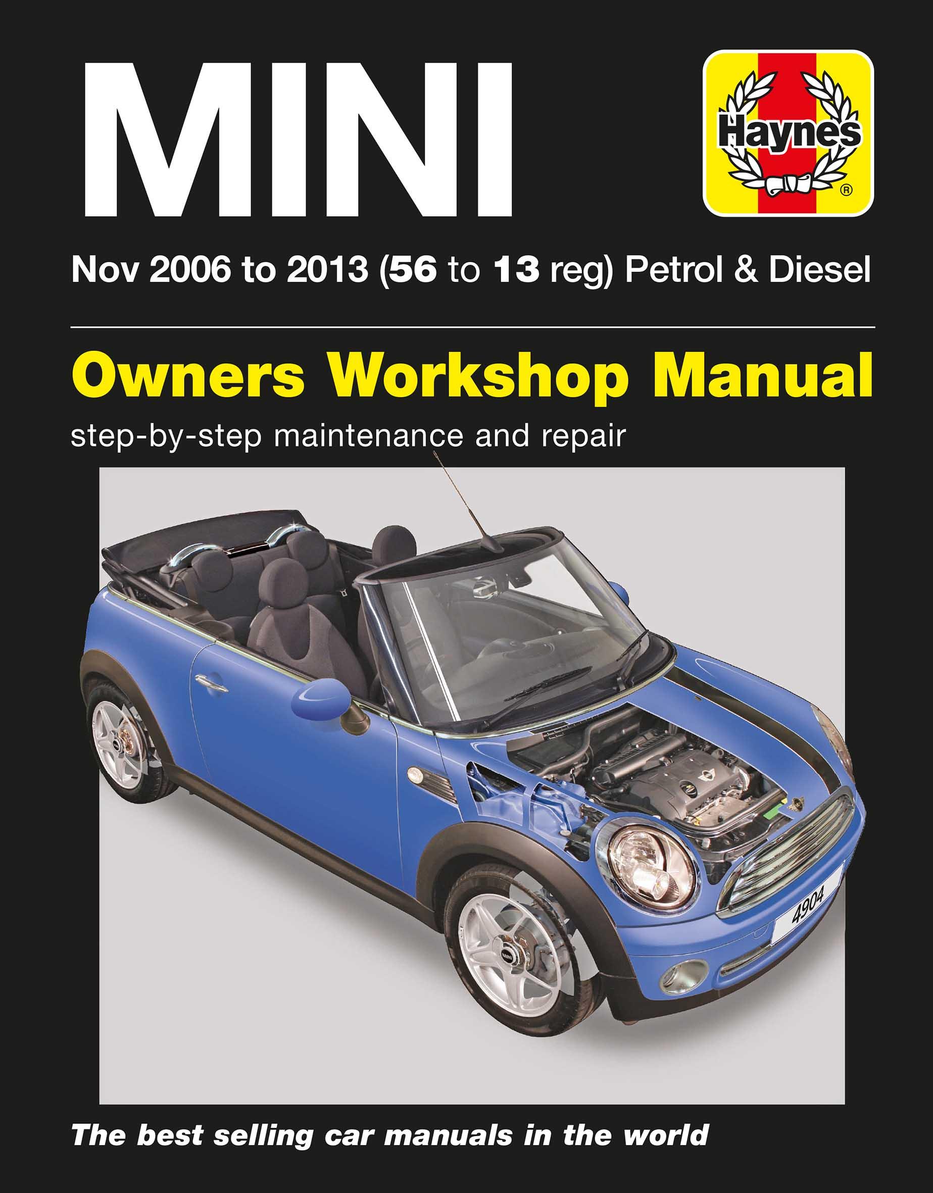 Haynes New Mini One Cooper S 2001-06 Petrol Manual 4273 Haynes New Mini One Cooper S 2001-06 Petrol Manual 4273